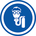 masque avec conduite d'air ou cagoule